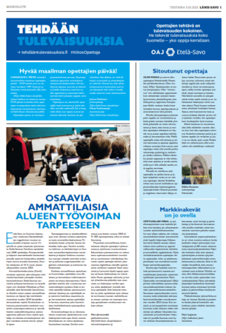 Etelä-Savon opettajien päivän lehdistöliite